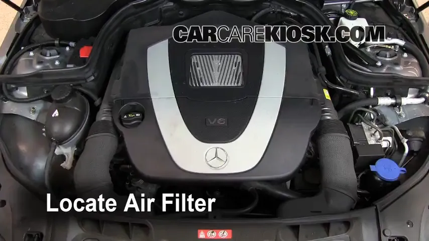2009 Mercedes-Benz C300 Sport 3.0L V6 Air Filter (Engine) Replace
